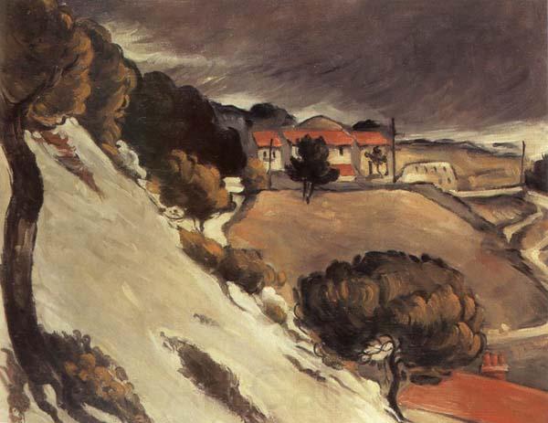 Paul Cezanne Fonte des neiges a l Estaque Norge oil painting art